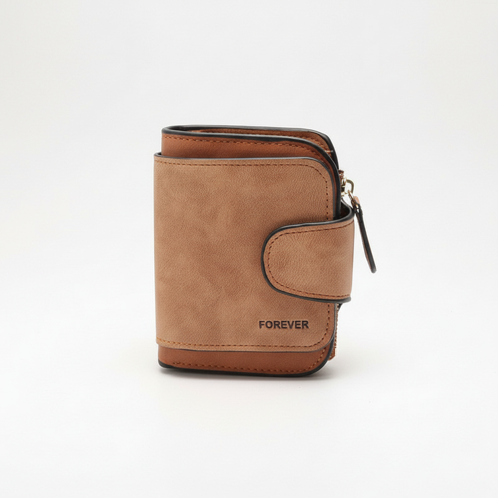 Praktische compacte dames portemonnee, perfect als kaarthouder en kleine organiser voor onderweg.