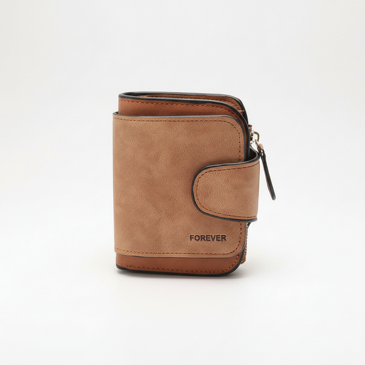 Praktische compacte dames portemonnee, perfect als kaarthouder en kleine organiser voor onderweg.