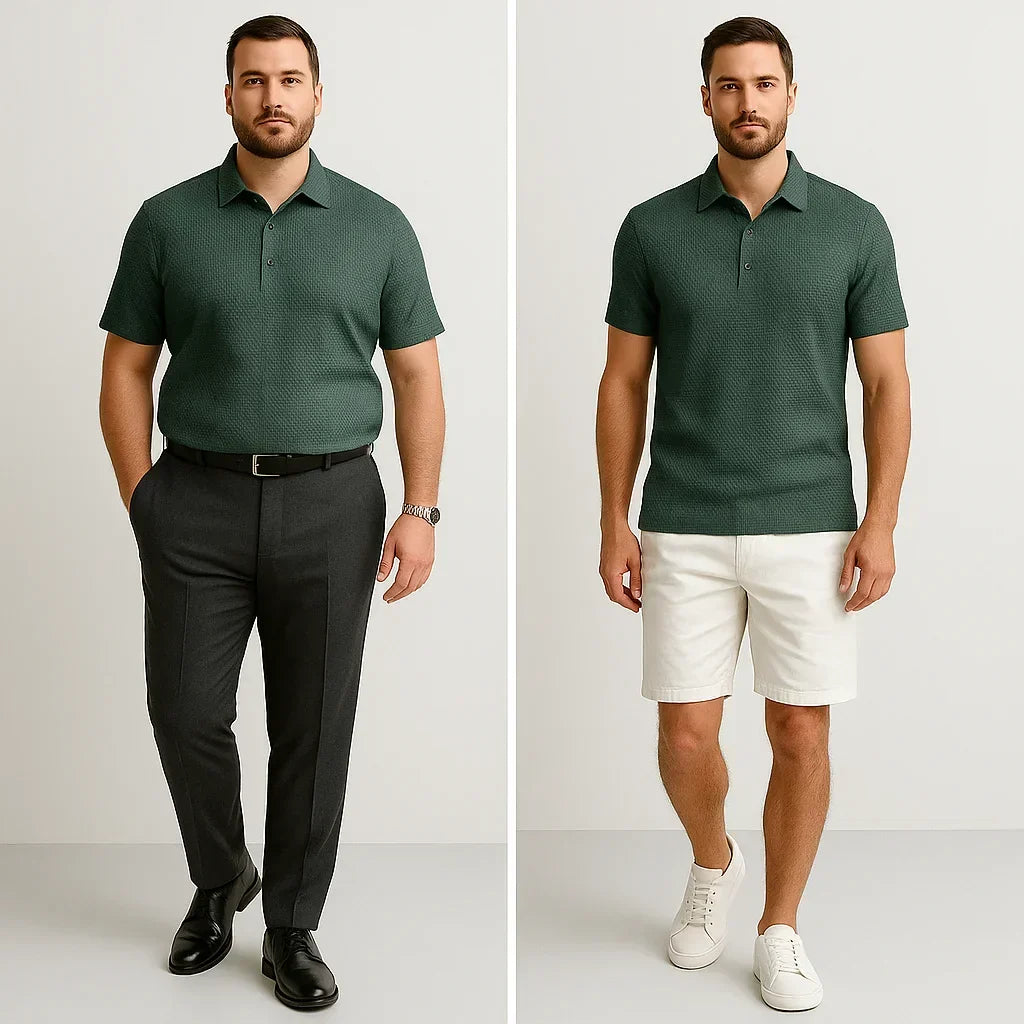 Comfortabel heren poloshirt Oliver met korte mouwen, perfect als zomerkleding.