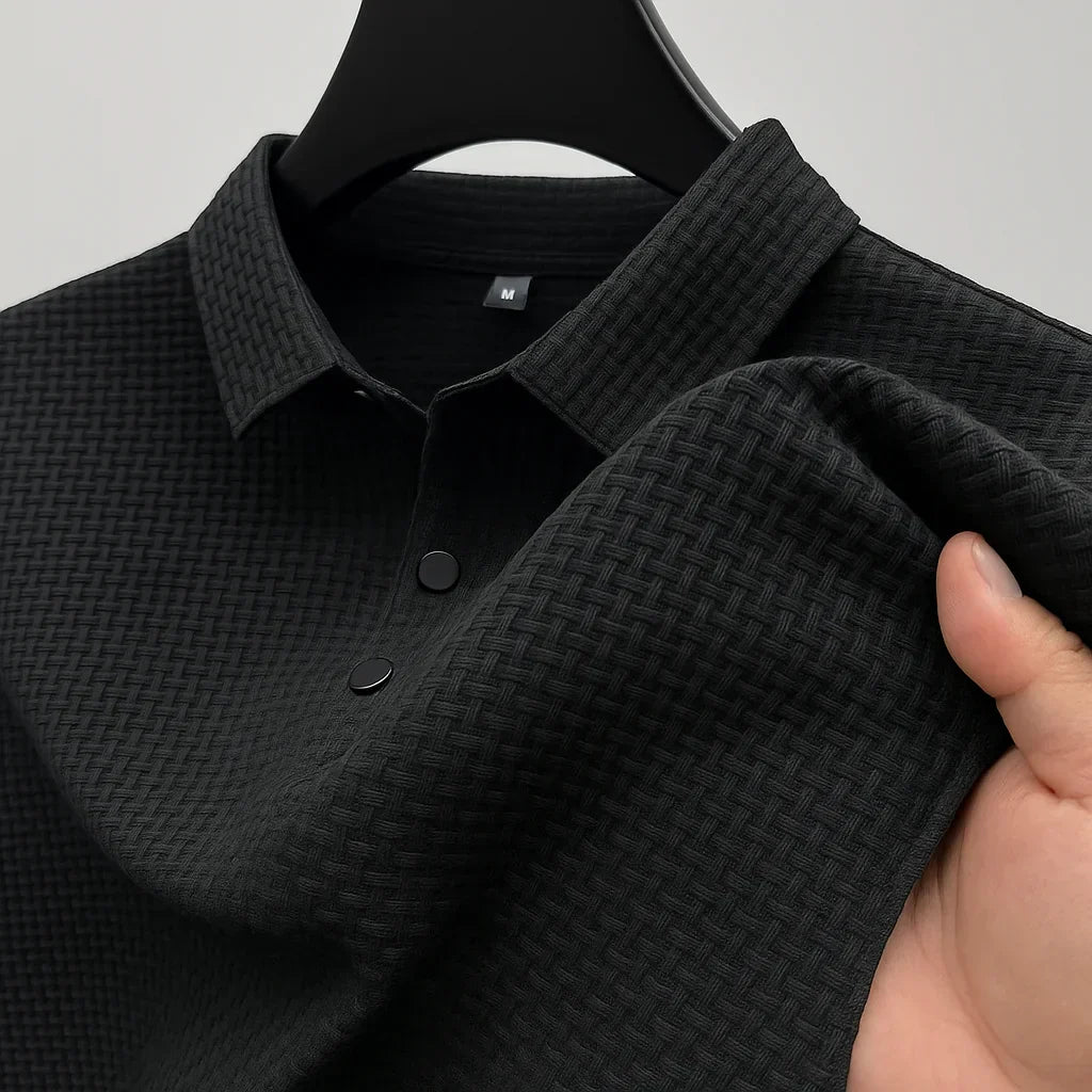 Heren poloshirt korte mouwen, comfortabel en duurzaam voor dagelijks modieus dragen.