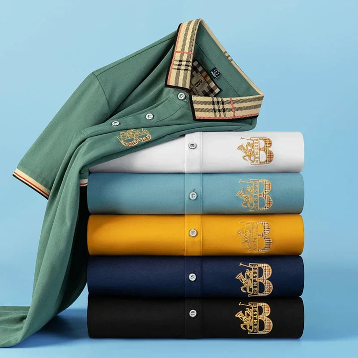 Comfortabel heren poloshirt Matthew met korte mouw. Ademend top voor zomerse stijl.