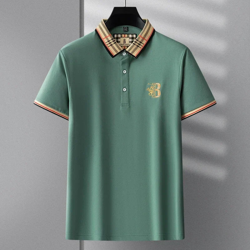Modieus heren poloshirt. Korte mouwen, stijlvol en comfortabel voor elke casual gelegenheid.