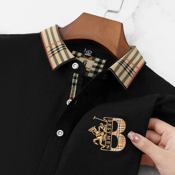 Zakelijk casual heren poloshirt Matthew. Gestructureerd en ademend, perfect voor de moderne man.