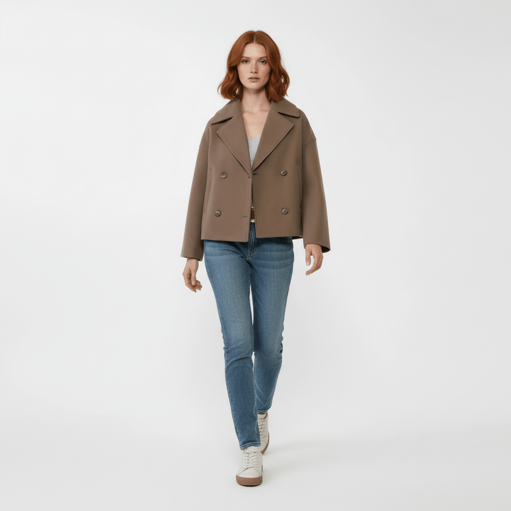 Getailleerde dames blazer, Jessica model, met dubbele rij knopen, voor een modieuze pasvorm.