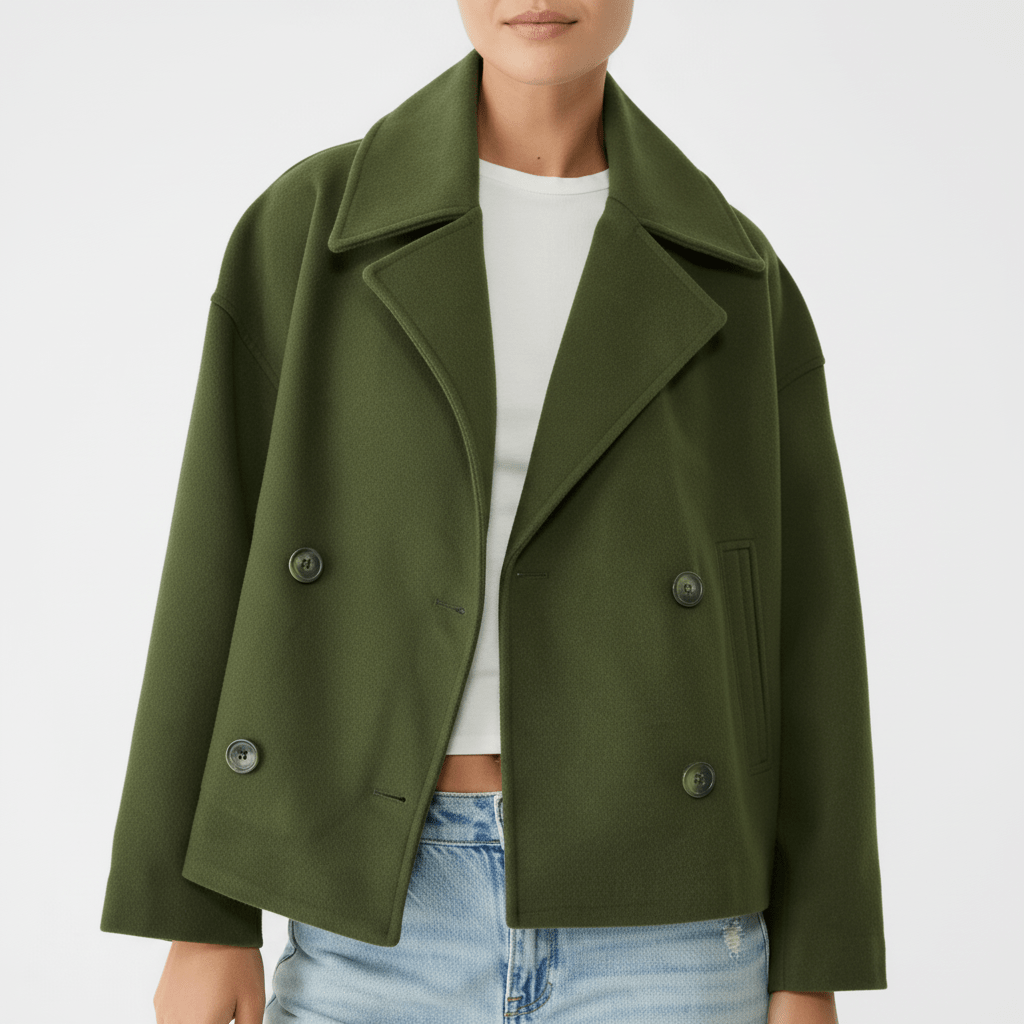 Veelzijdig dames cropped jasje Jessica, tweerijig en stijlvol, voor elke modieuze outfit.
