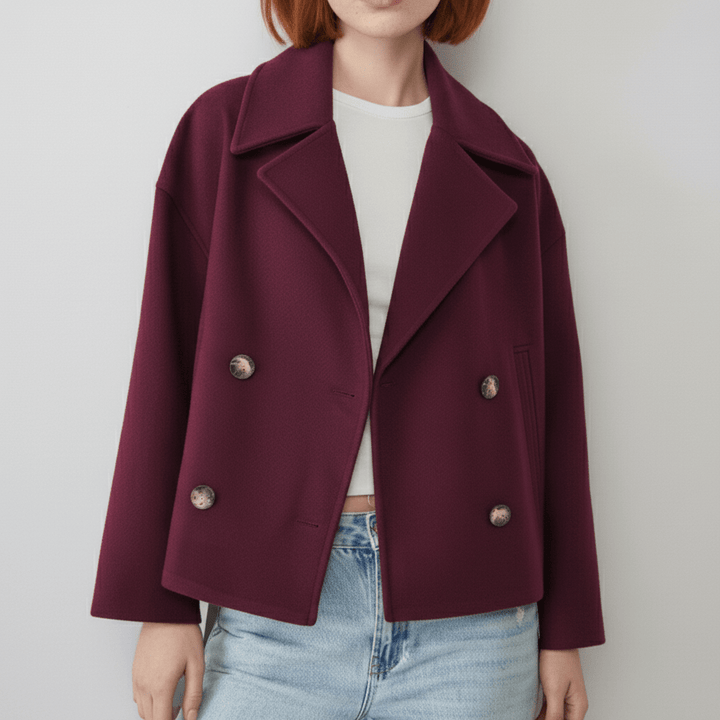 Dames Jessica korte tweerijige blazer, stijlvol getailleerd, perfect voor kantoor en casual chic.