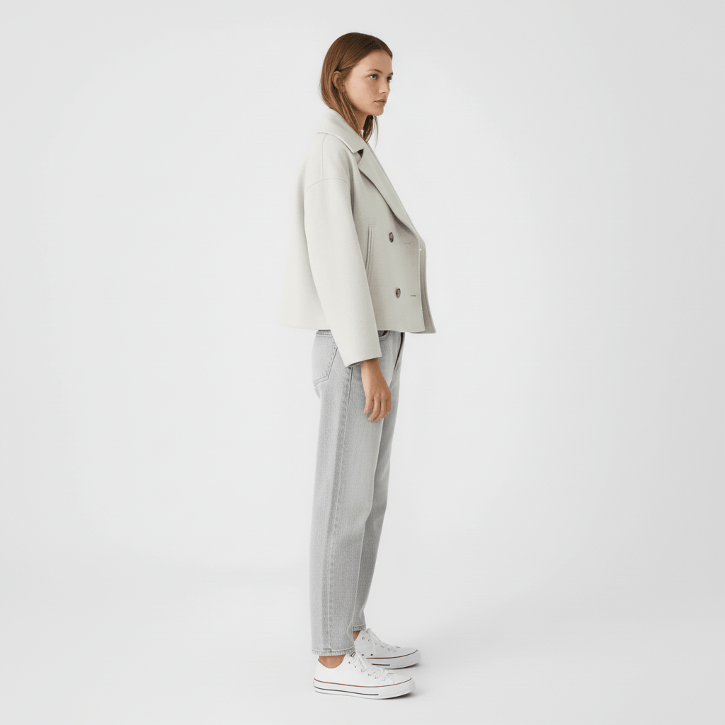 Stijlvolle dames blazer Jessica, cropped model tweerijig, ideaal als kantoor kleding.