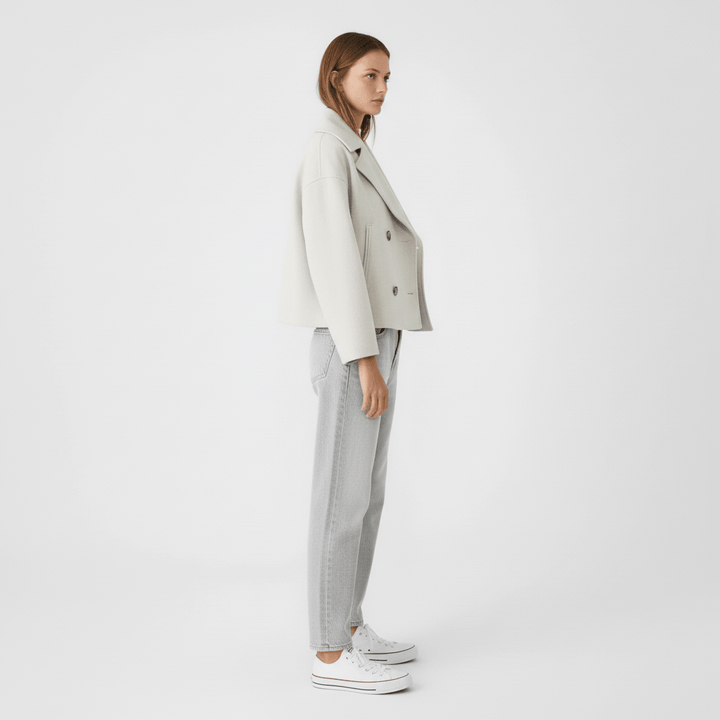 Stijlvolle dames blazer Jessica, cropped model tweerijig, ideaal als kantoor kleding.