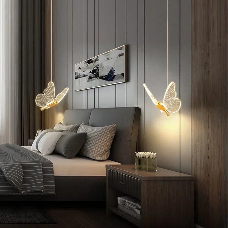 Energiezuinige LED vlinder kinderlamp, perfecte decoratie en verlichting voor slaapkamer.