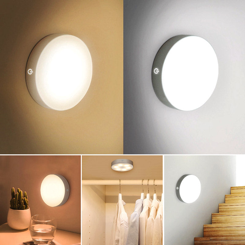 Draadloze LED sensorlicht als kastverlichting, verlicht donkere kasten met bewegingsdetectie.
