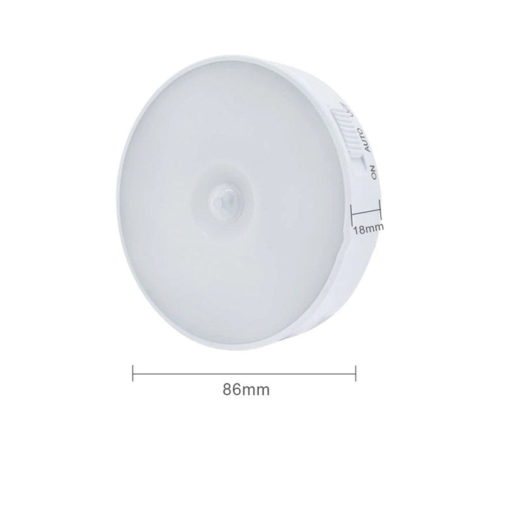 Warm licht sfeerlicht van de draadloze LED lamp met bewegingssensor, gezellig en functioneel.
