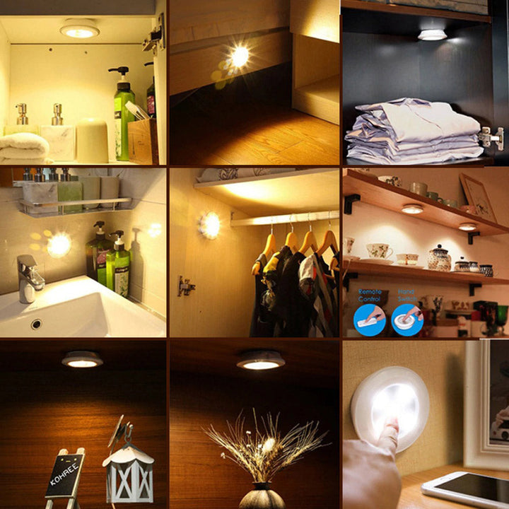 Dimbare LED lamp toont zacht, warm licht, instelbaar met afstandsbediening. Perfecte sfeerverlichting.