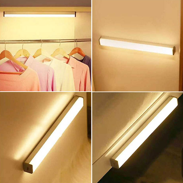 Draadloos LED sensor licht voor onder keukenkastjes, makkelijk op te laden.