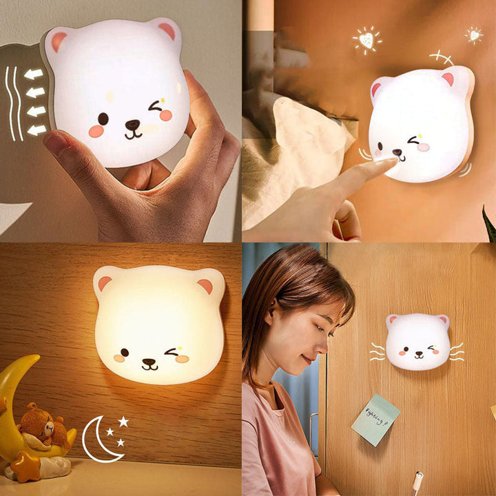 Dit leuke beer LED lampje geeft een warme, rustgevende gloed. Ideaal voor een kalme slaapkamer.