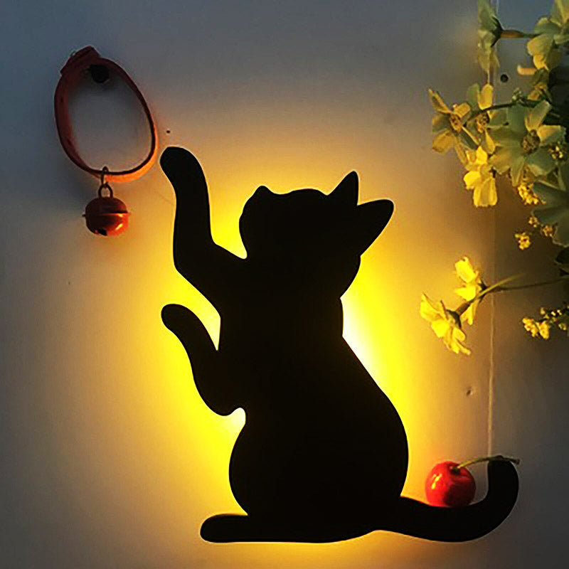 Oplaadbare LED kattenlamp: draadloos nachtlampje met bewegingssensor voor sfeer in huis.