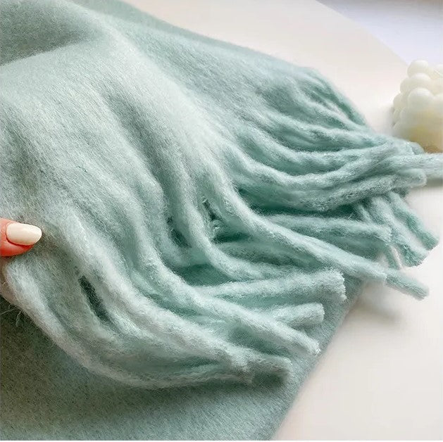 Warme dames kasjmier sjaal, perfect winteraccessoire tegen de kou, stijlvol en zacht.