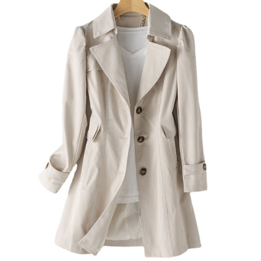 Modieuze dames trenchcoat met ceintuur, veelzijdige buitenkleding voor lente en herfst.