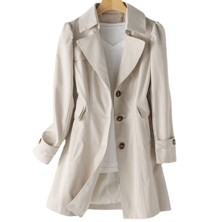 Modieuze dames trenchcoat met ceintuur, veelzijdige buitenkleding voor lente en herfst.