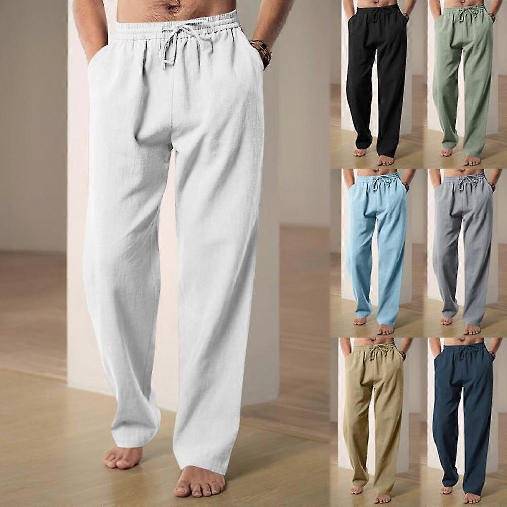 Casual herenbroek, ademend en veelzijdig, met comfortabele pasvorm, perfect voor de zomer.