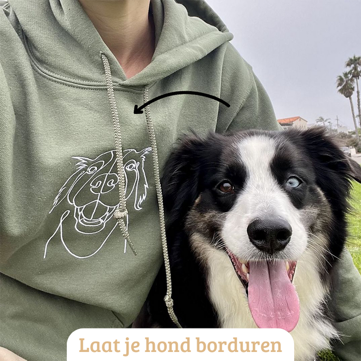 Unisex gepersonaliseerde hoodie met borduurwerk, comfortabel en stijlvol maatwerk.