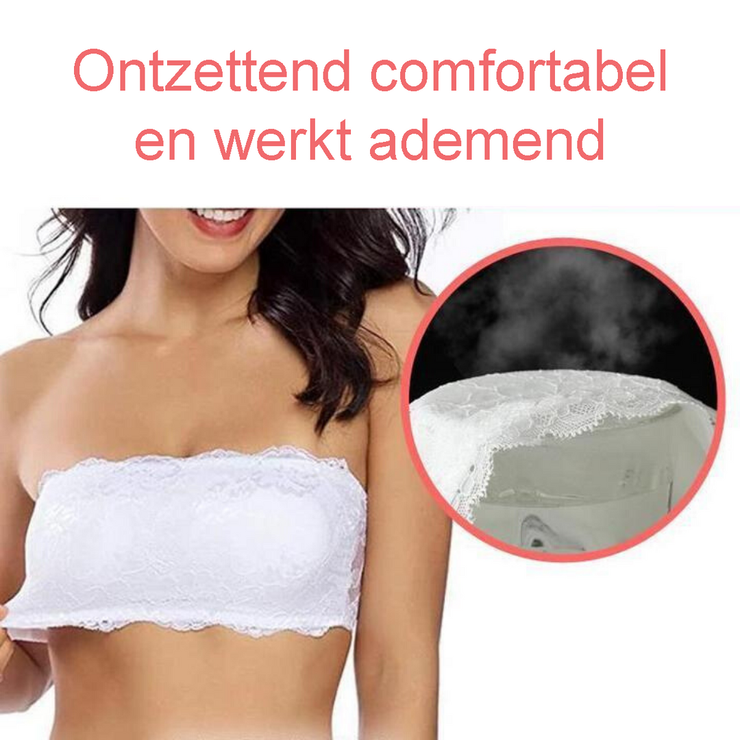 Comfortabele bandjesloze BH voor dames, perfect onzichtbaar onder zomerse outfits.