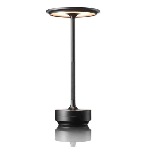 Elegante oplaadbare draadloze tafellamp, LED verlichting, modern design, goud, zilver of zwart.