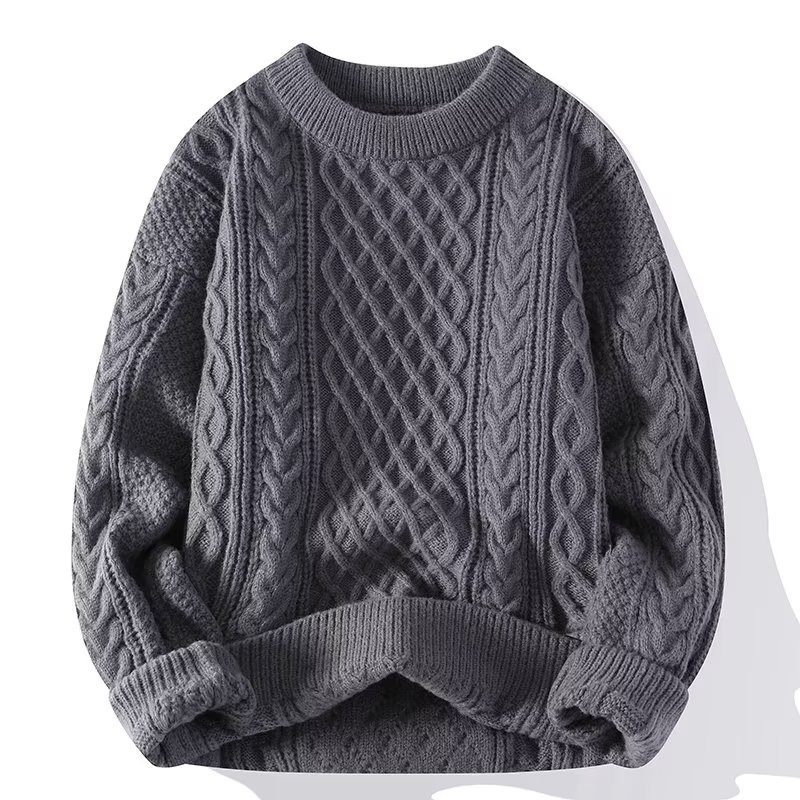 Casual Edward heren kabeltrui, perfect voor een comfortabele en tijdloze look.