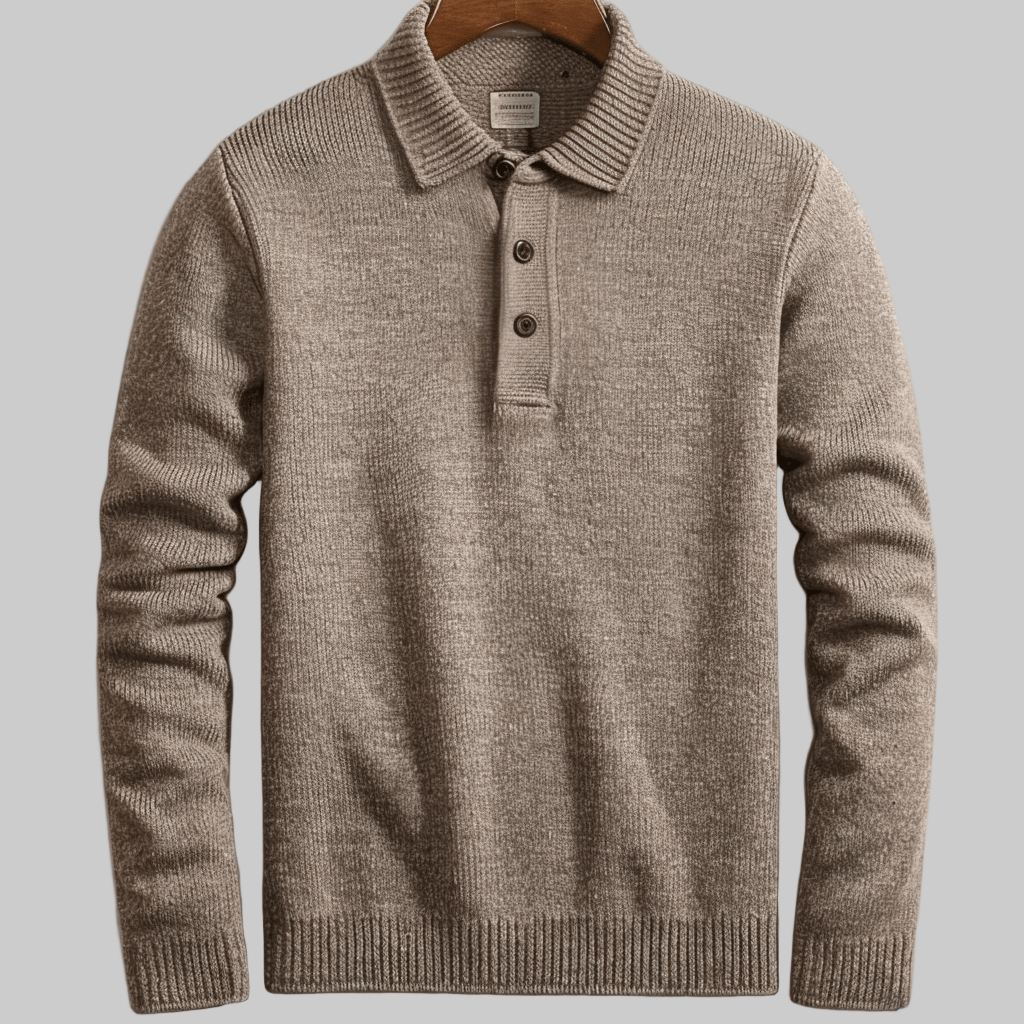 Comfortabele heren polotrui met lange mouwen, ideaal voor een stijlvolle en moderne mannenlook. James collectie.