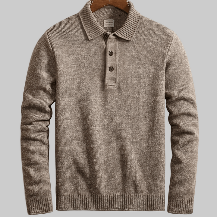 Comfortabele heren polotrui met lange mouwen, ideaal voor een stijlvolle en moderne mannenlook. James collectie.
