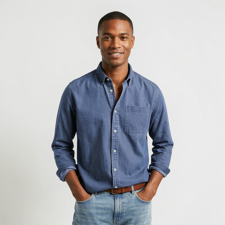 Comfortabele heren polo met lange mouwen, een veelzijdig shirt voor dagelijks gebruik en herenmode.