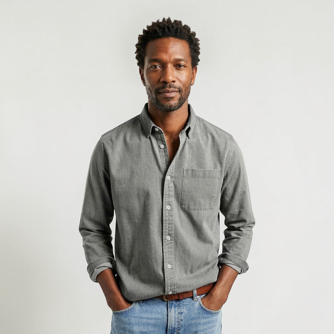 Moderne heren polo lange mouwen, comfortabel en veelzijdig. Perfect voor elke gelegenheid.