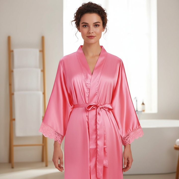 Lange dames badjas Susanne, ideaal voor ultiem comfort en ontspanning thuis, perfect als loungewear.