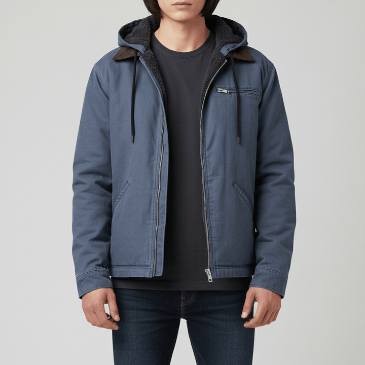 Moderne heren hoodie jas, comfortabel voor vrijetijd en dagelijks gebruik, perfect als bovenkleding.