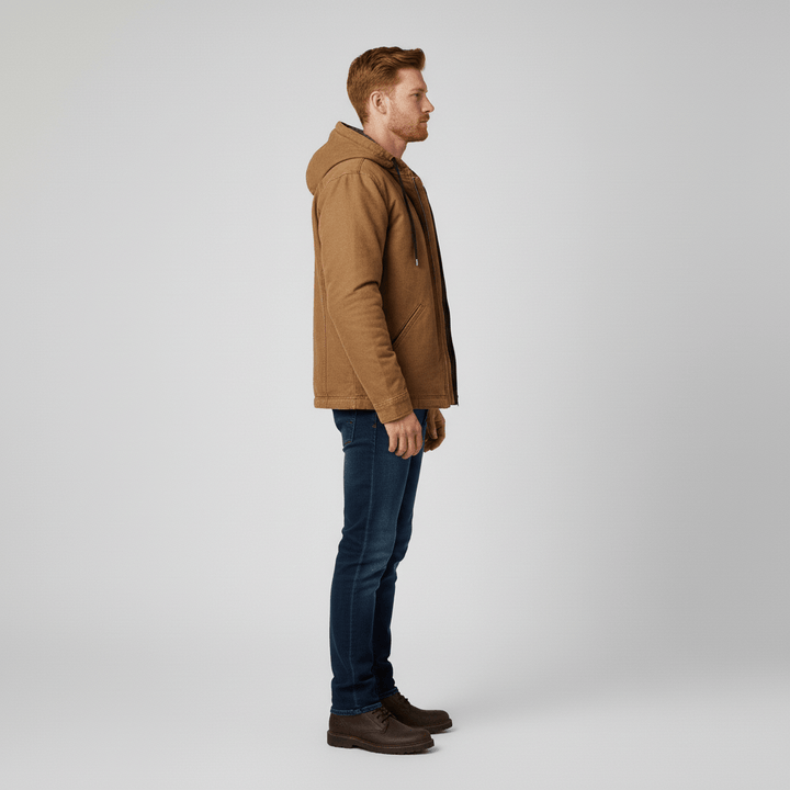 Comfortabel heren vest met capuchon, perfect voor sportieve vrijetijd of dagelijks gebruik.