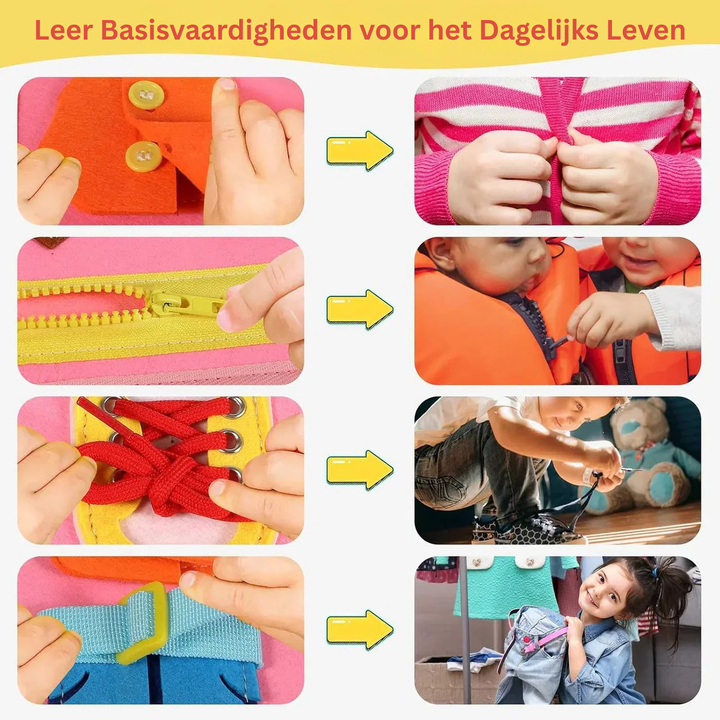 Multifunctioneel drukboord activiteitenboek voor kinderen. Sensorisch speelgoed voor urenlang leerzaam plezier.