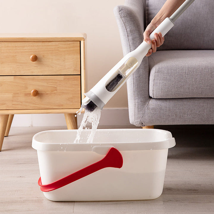 Hygiënische sponsmop, de GlidePro vlindermop, met geavanceerd Easy-Squeeze systeem voor alle vloeren.