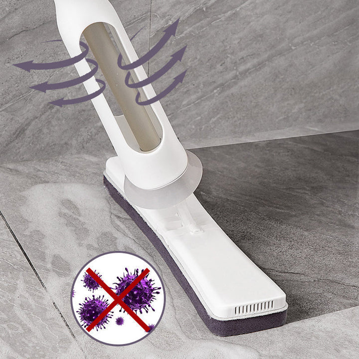 Detail van de absorbeerbare spons van de Easy-Squeeze vlindermop voor effectief nat- en droogdweilen.