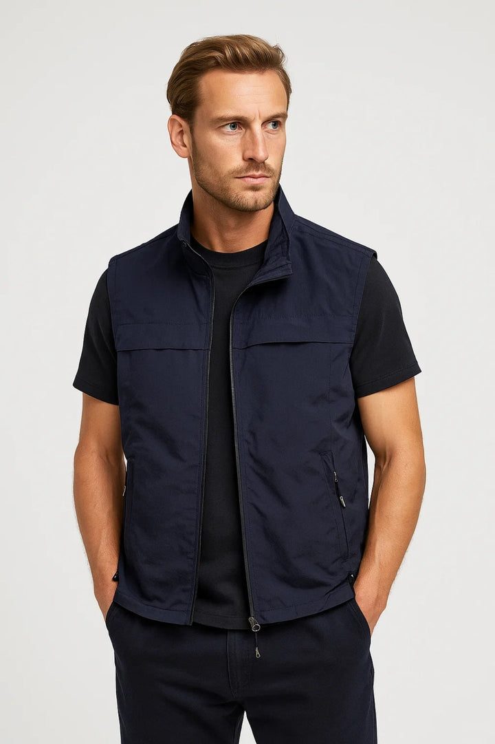 Comfortabel heren mouwloos vest Zachary, perfecte lichte tussenlaag voor extra warmte en bewegingsvrijheid.