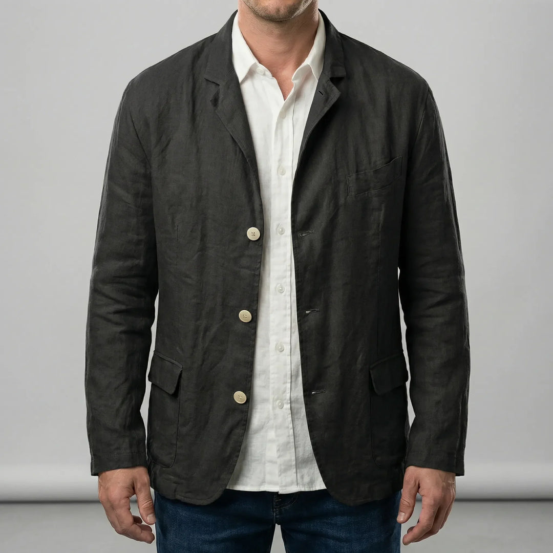Ashton lichte herenjas, modern design met knoopsluiting. Perfecte casual jas voor dagelijks gebruik.