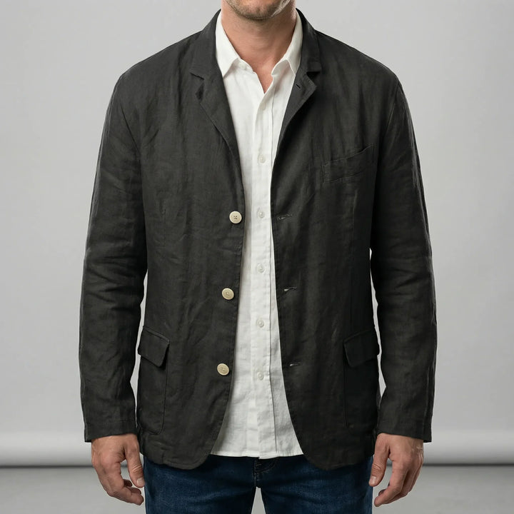 Ashton lichte herenjas, modern design met knoopsluiting. Perfecte casual jas voor dagelijks gebruik.