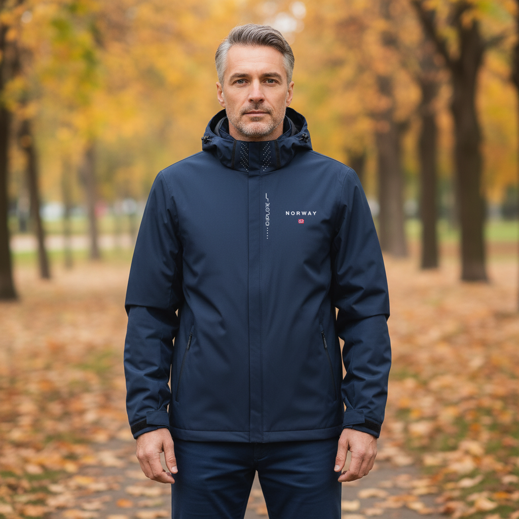 Lichtgewicht Matteo heren outdoorjas, ademend en weerbestendig, ideaal voor lente/herfst wandelen en fietsen.