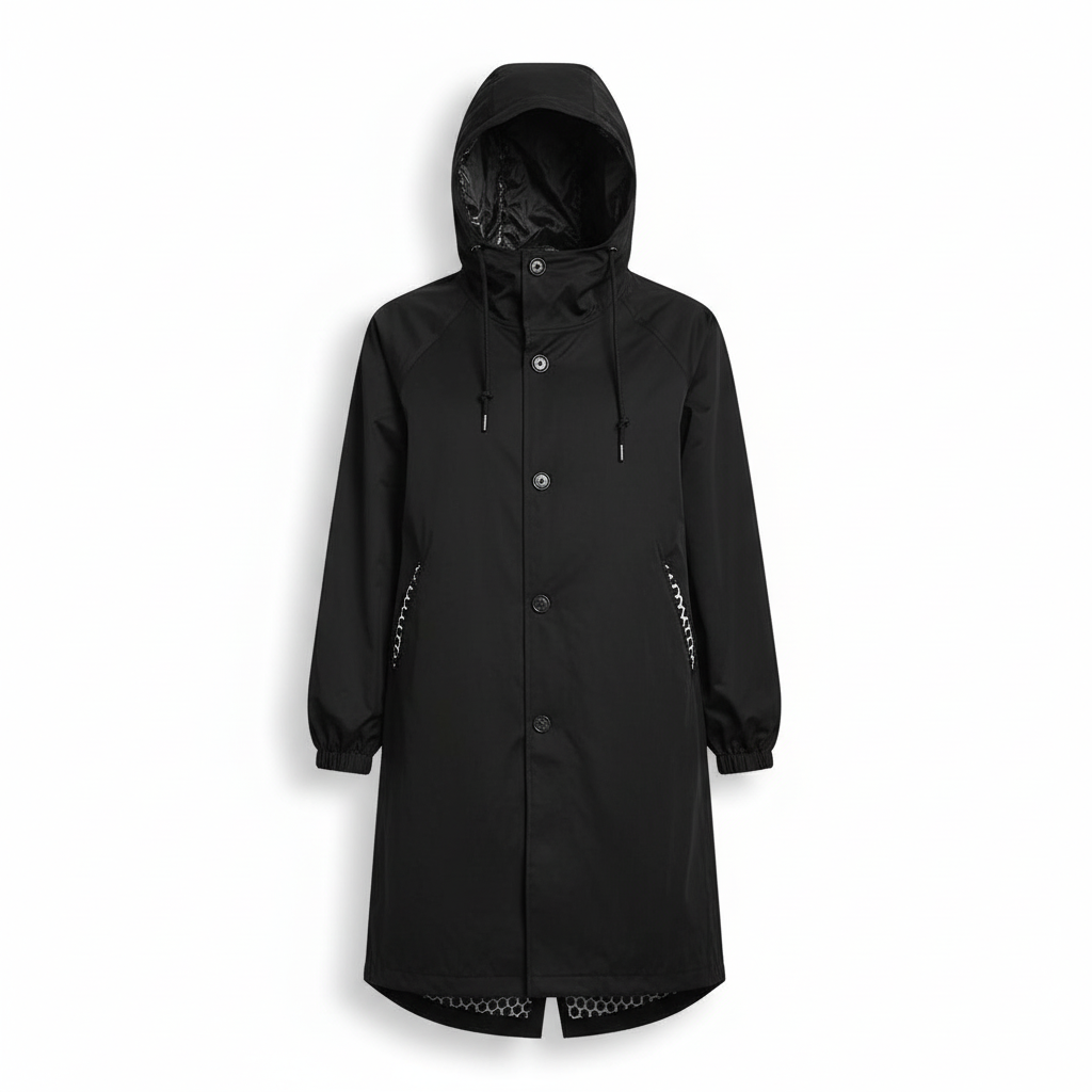 Modieuze buitenjas voor dames, oversized pasvorm en met handige capuchon.