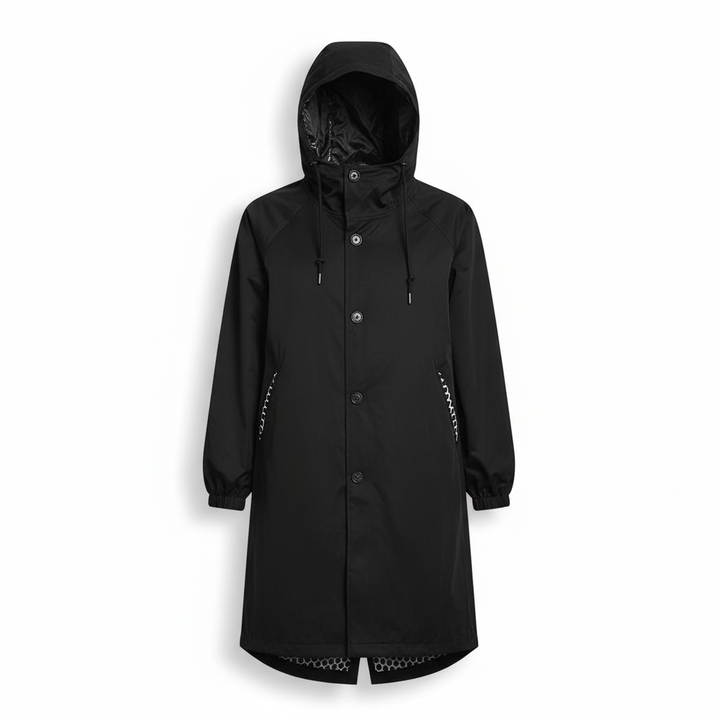 Modieuze buitenjas voor dames, oversized pasvorm en met handige capuchon.