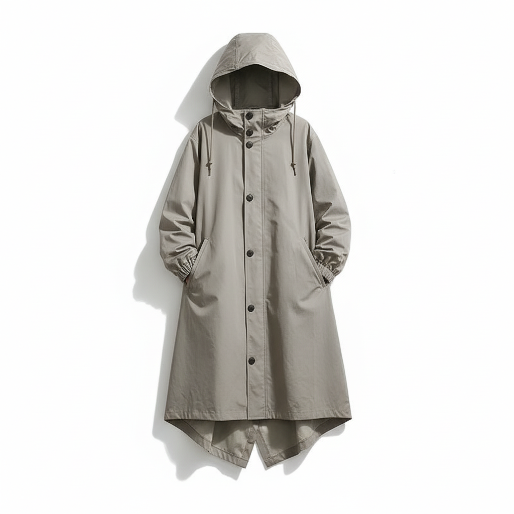 Damesmode: waterafstotende regenjas met capuchon, comfortabel en casual.