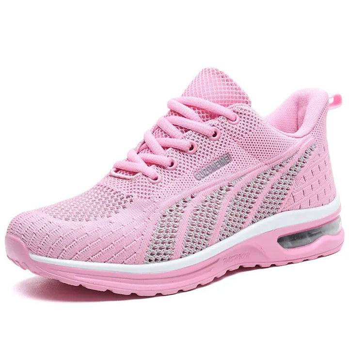 De Gina sneaker: een lichtgewicht, gevoerde damesschoen, essentieel voor een stijlvolle outfit.