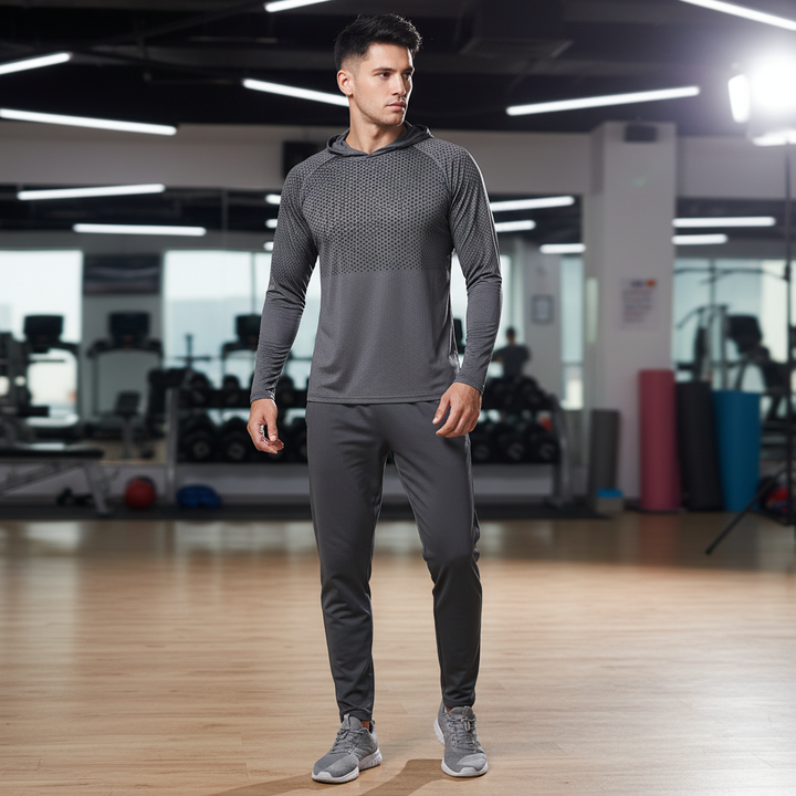 Heren functioneel sporthoodie Dylan voor koel en comfortabel trainen, ademend activewear.