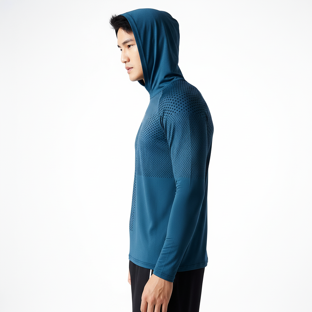 Performante heren trainingshoodie Dylan, ademend en reflecterend voor optimale sportprestaties.