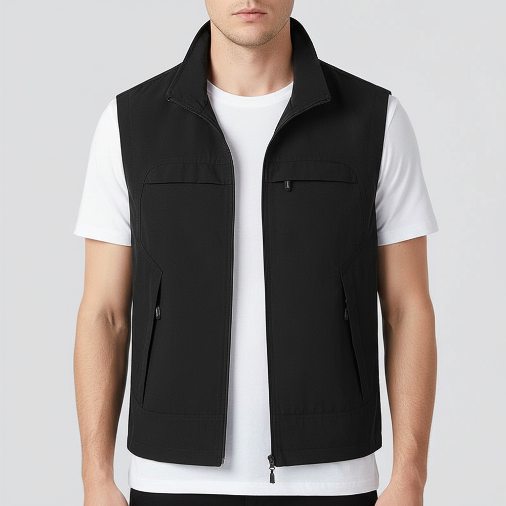 Lichtgewicht zweetafvoerend herenvest Vinny, perfect voor sport en actieve kleding.
