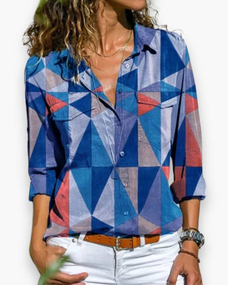 Stijlvolle zomerblouse voor dames, lichtgewicht en modieus, perfect voor een frisse uitstraling.