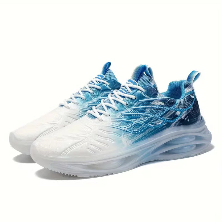 Ademende heren casual sneakers, met veters voor een perfecte pasvorm.